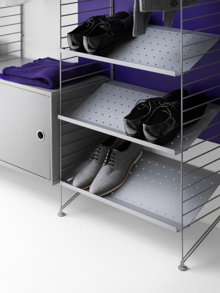 String Hallway Shelving - Unit R - String Furniture - Shelving - White - HORNE
