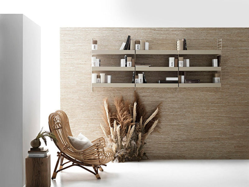 String Living Room Shelving - Unit L - String Furniture - Shelving - White - HORNE