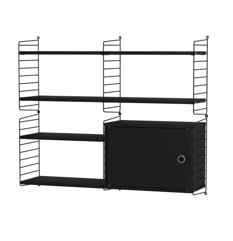String Living Room Shelving - Unit R - String Furniture - Shelving - White - HORNE