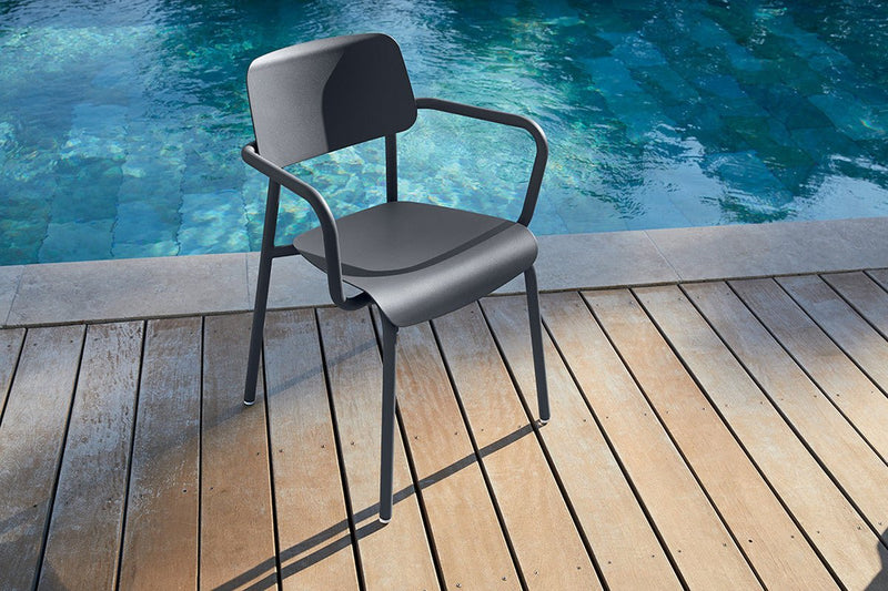Studie Armchair - Set of 2 - Fermob - Outdoor Furniture - Acapulco Blue - HORNE