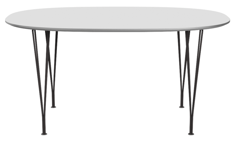 Superellipse™ Dining Table - Fritz Hansen - Table + Task - Clear Lacquered Walnut - Chromed Steel - HORNE