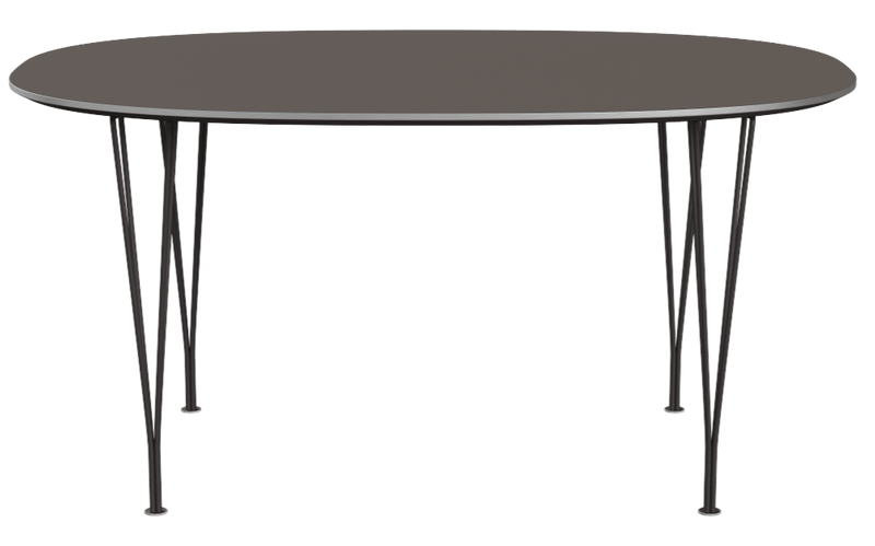Superellipse™ Dining Table - Fritz Hansen - Table + Task - Clear Lacquered Walnut - Chromed Steel - HORNE