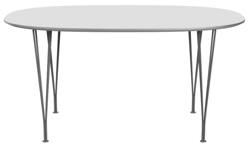 Superellipse™ Dining Table - Fritz Hansen - Table + Task - Clear Lacquered Walnut - Chromed Steel - HORNE