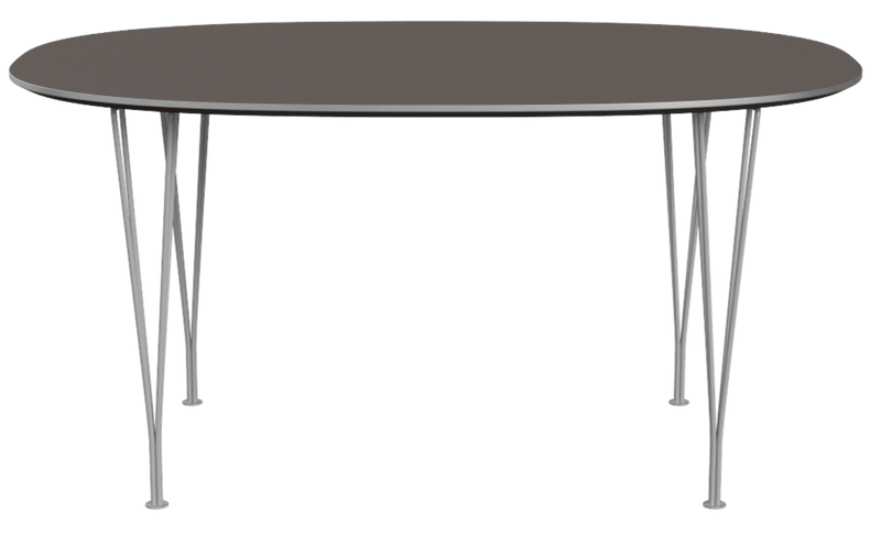Superellipse™ Dining Table - Fritz Hansen - Table + Task - Clear Lacquered Walnut - Chromed Steel - HORNE