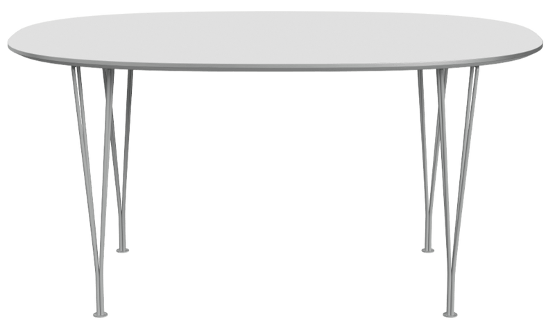 Superellipse™ Dining Table - Fritz Hansen - Table + Task - Clear Lacquered Walnut - Chromed Steel - HORNE