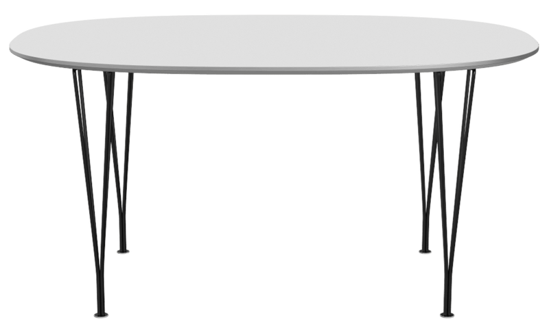 Superellipse™ Dining Table - Fritz Hansen - Table + Task - Clear Lacquered Walnut - Chromed Steel - HORNE