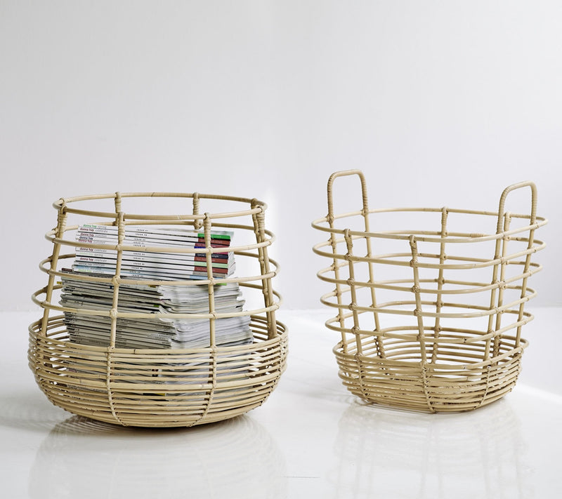 Sweep Basket - Square - Cane Line - Storage + Organization - HORNE