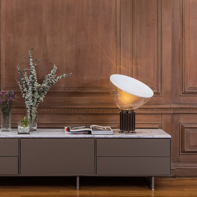 Taccia Small Table Lamp - Flos - Table + Task - Silver - HORNE
