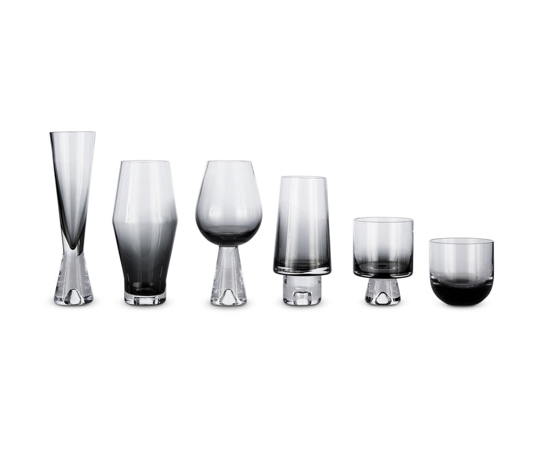 Tank Wine Glass Black - Set of 2 - Tom Dixon - Drinkware - HORNE