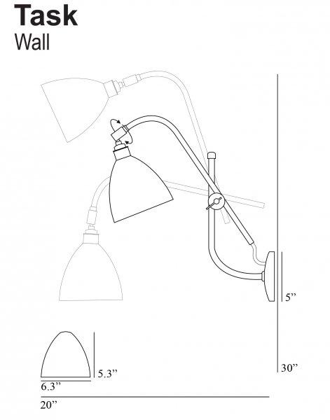 Task Wall Light - CreamOriginal BTC