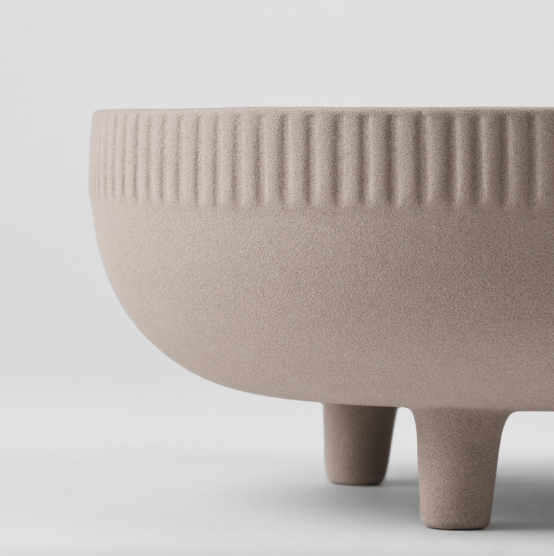 The Bowl Flowerpot - Kristina Dam - Outdoor Accessories - Small - Sand - HORNE