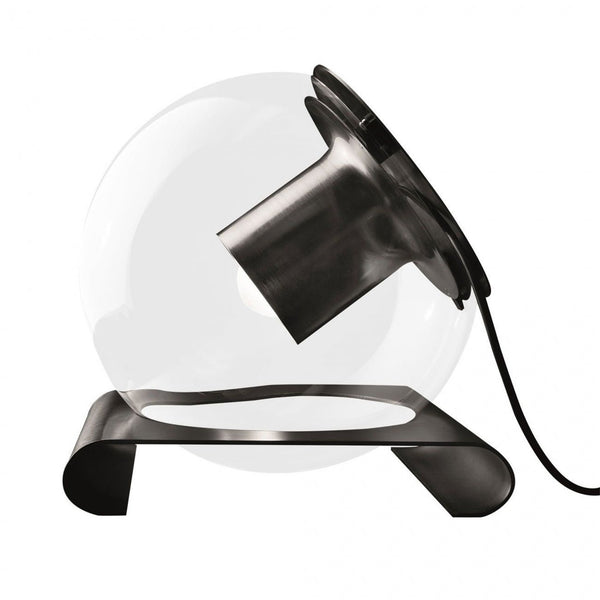The Globe Table Lamp - Oluce - Table + Task - Nickel - HORNE