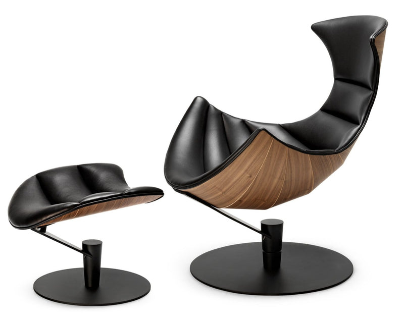 The Lobster Chair - Bruunmunch - Chairs - Lobster Chair Only - Walnut Veneer - Satin Chrome Steel - HORNE