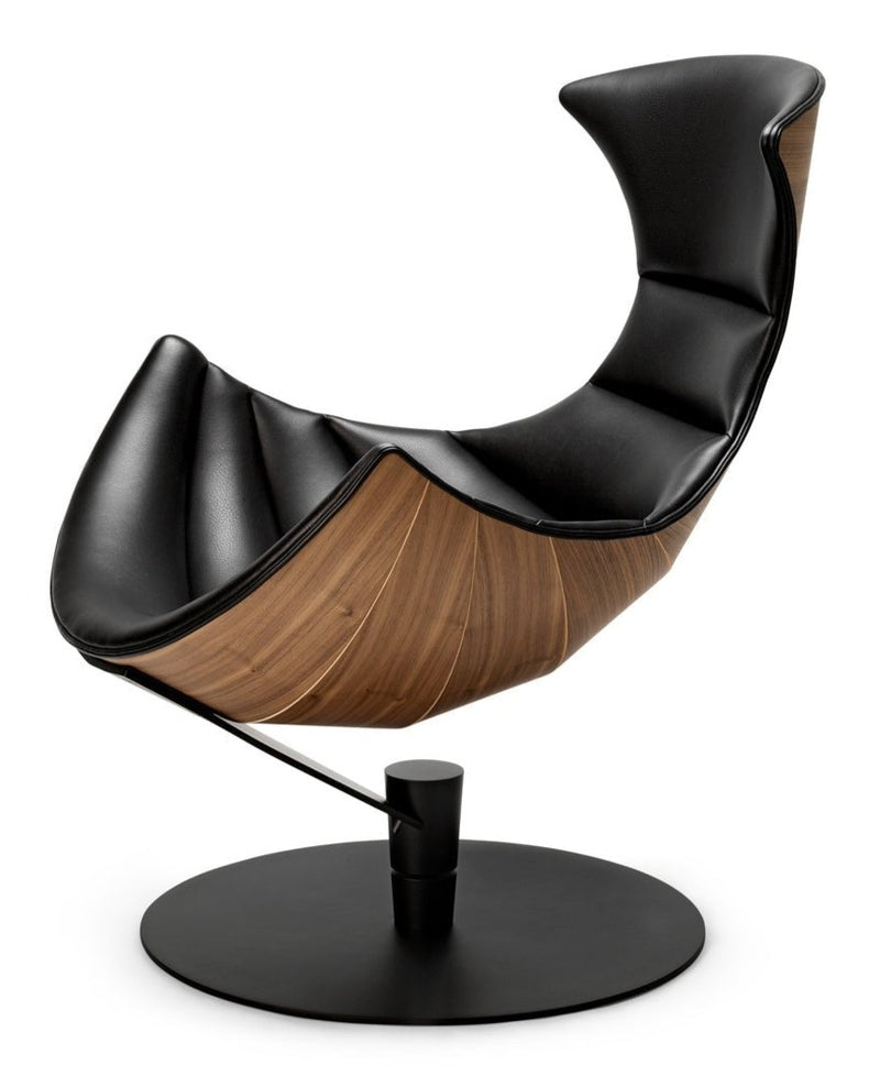 The Lobster Chair - Bruunmunch - Chairs - Lobster Chair Only - Walnut Veneer - Satin Chrome Steel - HORNE