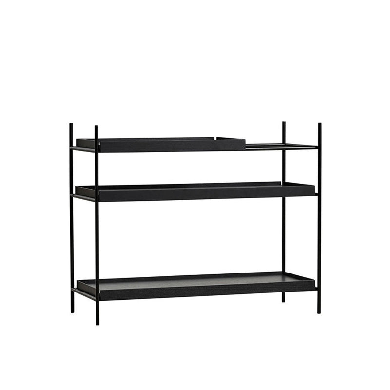 Woud Tray Storage Rack - Low
