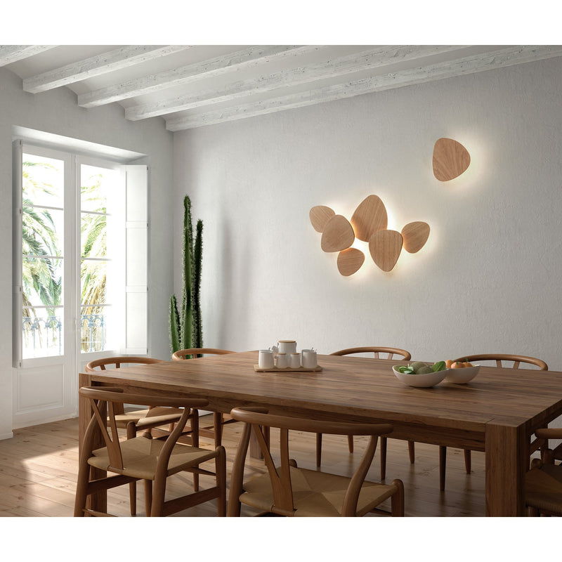 Tria Wall Lamp - Set of 6 - Bover - Wall Sconces - Natural Oak - HORNE