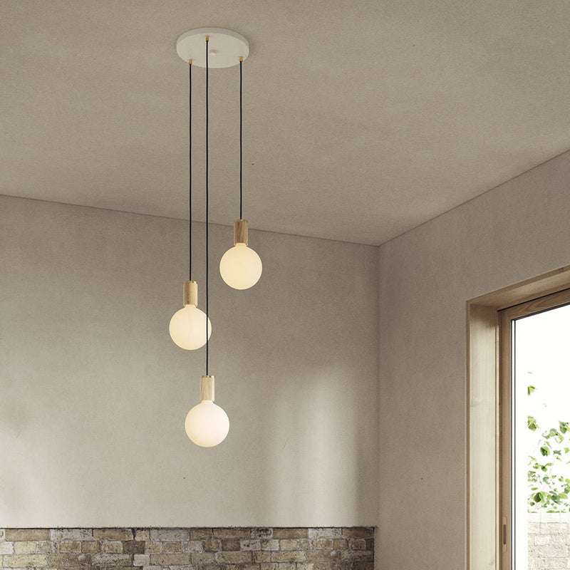 Triple Pendant - Tala - Black - Brass - Sphere IV - HORNE