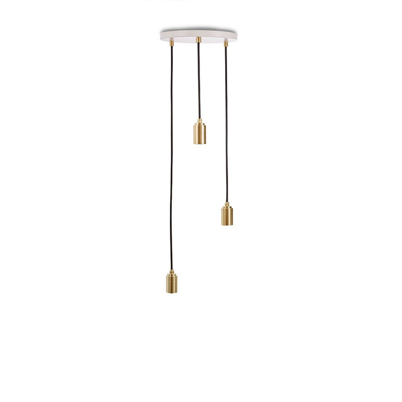 Triple Pendant - Tala - Black - Brass - Sphere IV - HORNE
