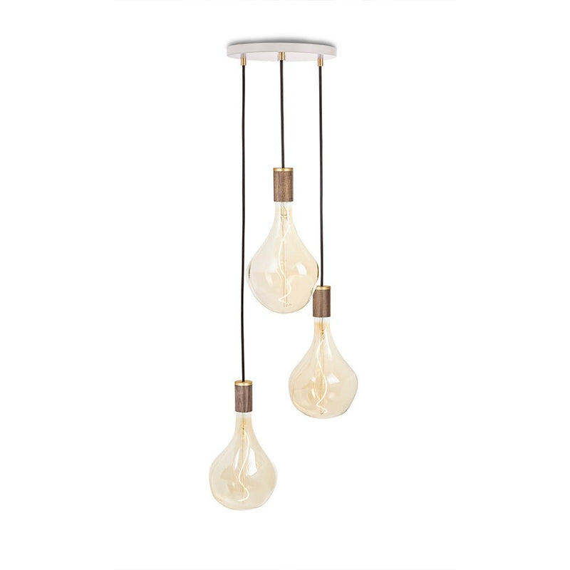 Triple Pendant - Tala - Black - Brass - Sphere IV - HORNE