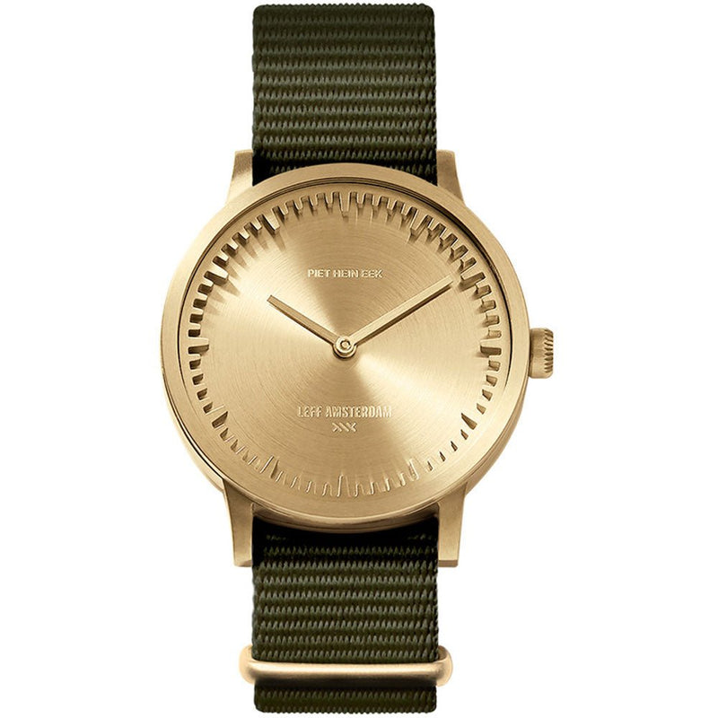 Tube Watch T32 - Leff Amsterdam - Clocks + Watches - Black Face - Black Leather Strap - HORNE