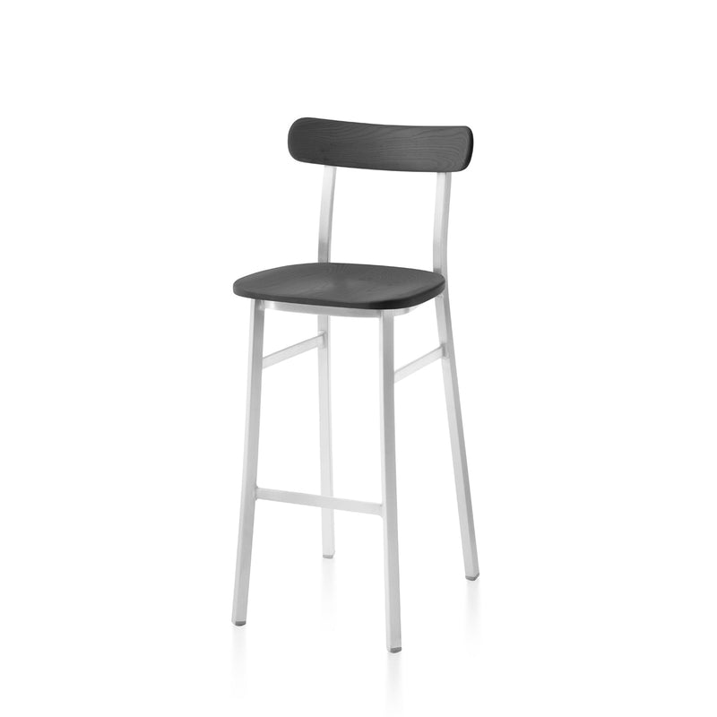 Utility Bar Stool - Emeco - Stools + Benches + Ottomans - Hand Brushed - Accoya - HORNE