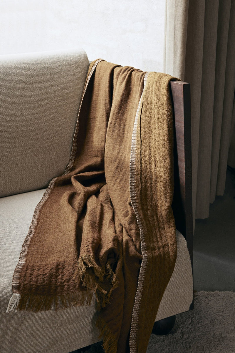 Weaver Throw - Ferm Living - Blankets + Throws + Pillows - Off - White - HORNE