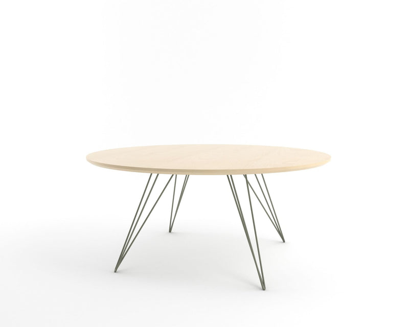 Williams Coffee Table - Large Circle - Tronk - Tables + Desks - Maple - Blood Red - HORNE