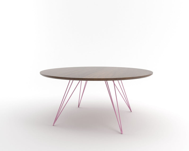 Williams Coffee Table - Large Circle - Tronk - Tables + Desks - Maple - Blood Red - HORNE