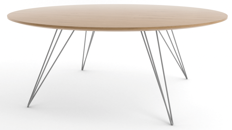 Williams Coffee Table - Large Oval - Tronk - Tables + Desks - Maple - Blood Red - HORNE