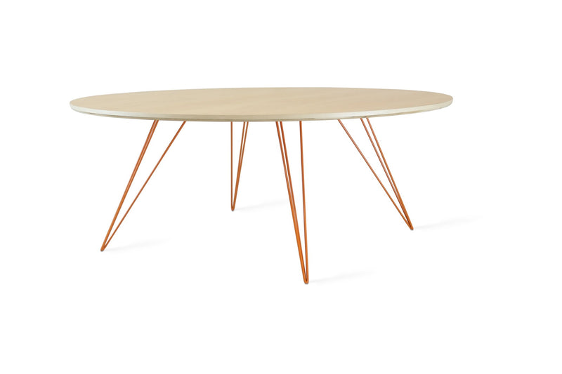 Williams Coffee Table - Large Oval - Tronk - Tables + Desks - Maple - Blood Red - HORNE