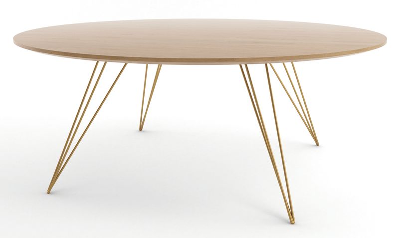 Williams Coffee Table - Large Oval - Tronk - Tables + Desks - Maple - Blood Red - HORNE