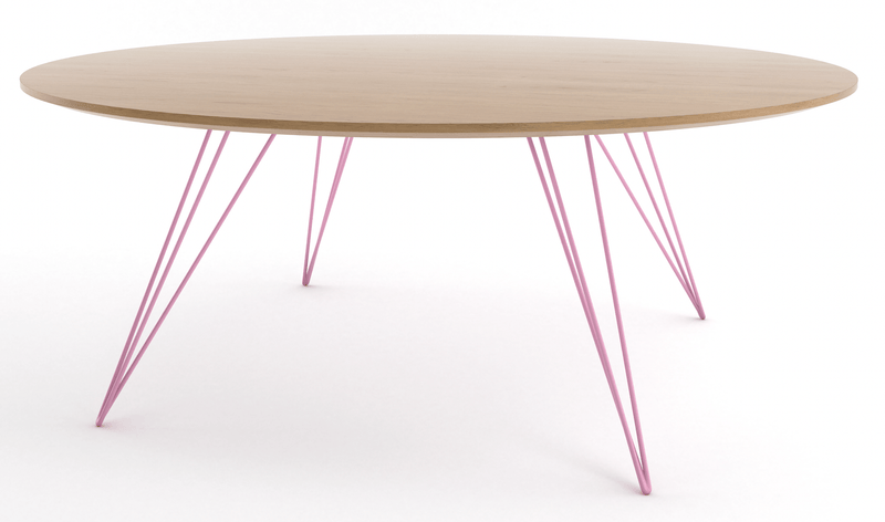 Williams Coffee Table - Large Oval - Tronk - Tables + Desks - Maple - Blood Red - HORNE