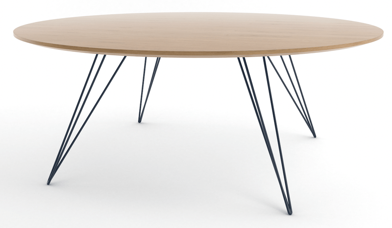 Williams Coffee Table - Small Circle - Tronk - Tables + Desks - Walnut - Brassy Gold - HORNE