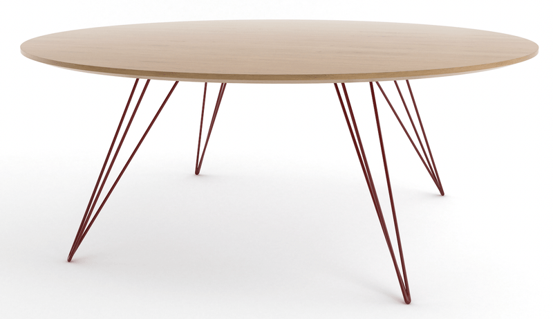 Williams Coffee Table - Small Circle - Tronk - Tables + Desks - Walnut - Brassy Gold - HORNE