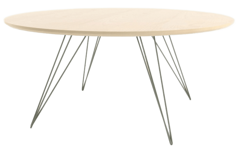 Williams Coffee Table - Small Circle - Tronk - Tables + Desks - Walnut - Brassy Gold - HORNE