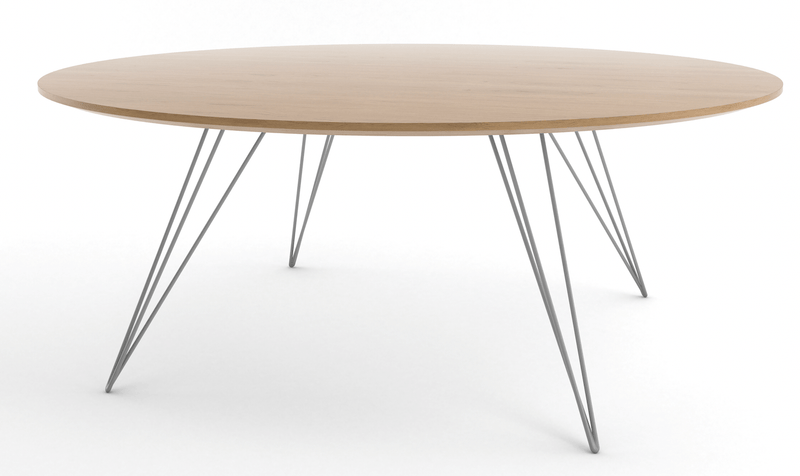 Williams Coffee Table - Small Circle - Tronk - Tables + Desks - Walnut - Brassy Gold - HORNE