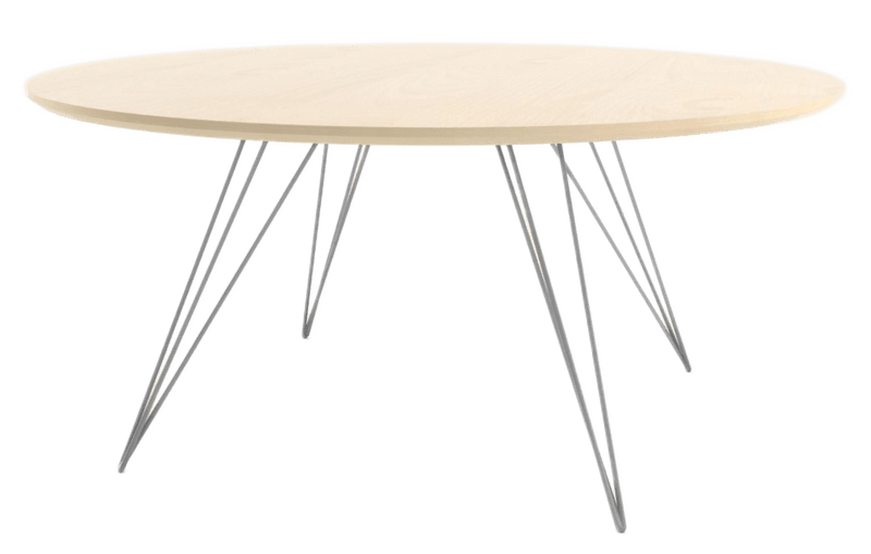 Williams Coffee Table - Small Circle - Tronk - Tables + Desks - Walnut - Brassy Gold - HORNE