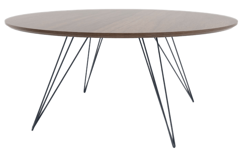 Williams Coffee Table - Small Circle - Tronk - Tables + Desks - Walnut - Brassy Gold - HORNE