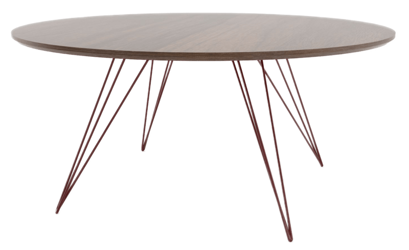 Williams Coffee Table - Small Circle - Tronk - Tables + Desks - Walnut - Brassy Gold - HORNE