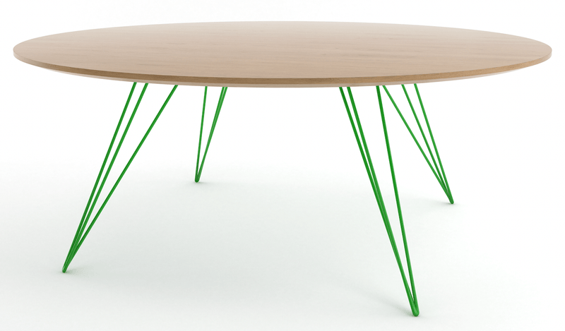 Williams Coffee Table - Small Circle - Tronk - Tables + Desks - Walnut - Brassy Gold - HORNE