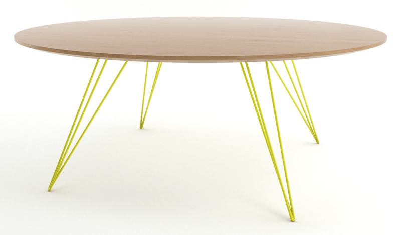 Williams Coffee Table - Small Circle - Tronk - Tables + Desks - Walnut - Brassy Gold - HORNE
