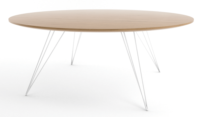 Williams Coffee Table - Small Circle - Tronk - Tables + Desks - Walnut - Brassy Gold - HORNE