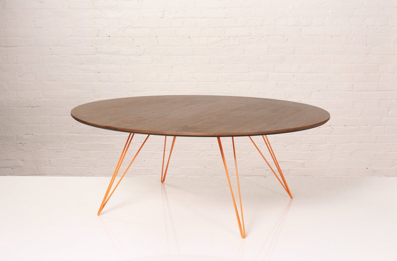 Williams Coffee Table - Small Oval - Tronk - Tables + Desks - Maple - Blood Red - HORNE