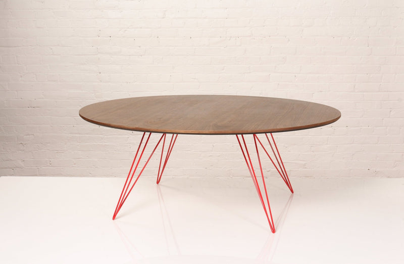 Williams Coffee Table - Small Oval - Tronk - Tables + Desks - Maple - Blood Red - HORNE