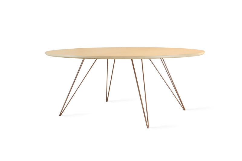 Williams Coffee Table - Small Oval - Tronk - Tables + Desks - Maple - Blood Red - HORNE