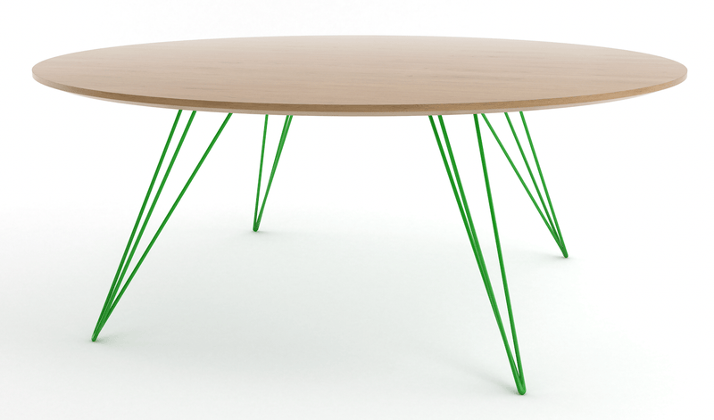 Williams Coffee Table - Small Oval - Tronk - Tables + Desks - Maple - Blood Red - HORNE