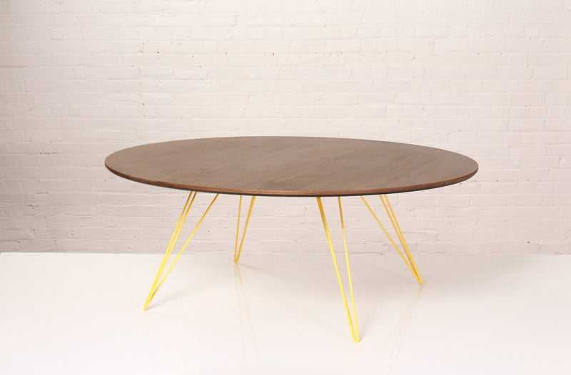 Williams Coffee Table - Small Oval - Tronk - Tables + Desks - Maple - Blood Red - HORNE