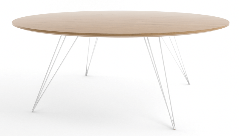 Williams Coffee Table - Small Oval - Tronk - Tables + Desks - Maple - Blood Red - HORNE