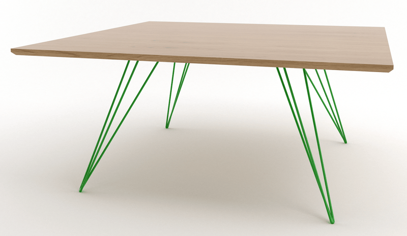 Williams Coffee Table - Small Square - Tronk - Tables + Desks - Maple - Blood Red - HORNE