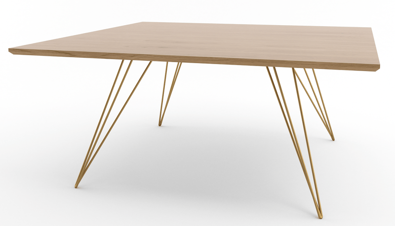 Williams Coffee Table - Small Square - Tronk - Tables + Desks - Maple - Blood Red - HORNE